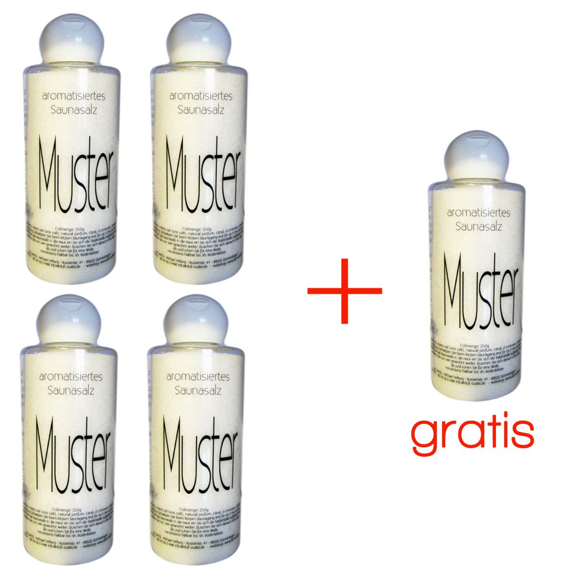 SPARANGEBOT: Saunasalz 250 g LEMONGRAS - LAVENDEL - BALANCE - ORANGE / MELISSE + NATUREL