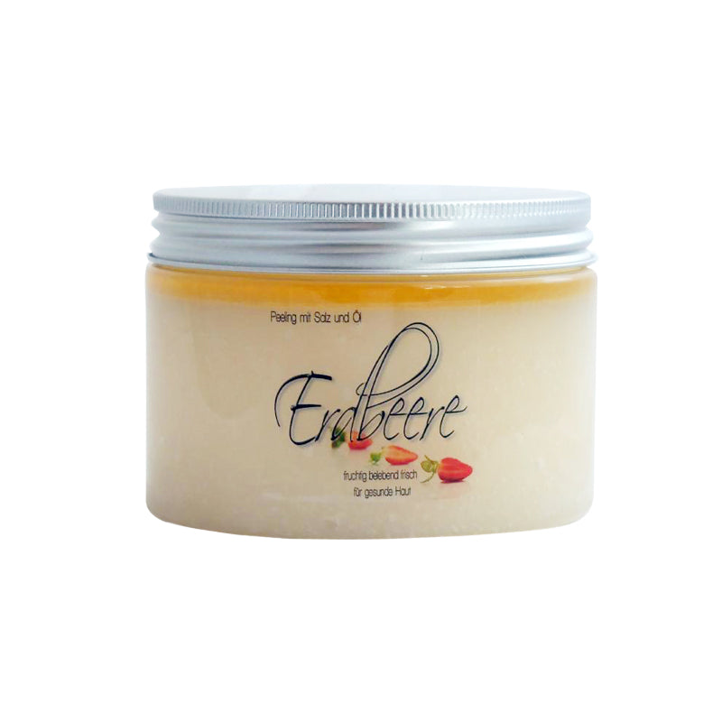 ERDBEERE | Salz-Öl-Körperpeeling 200ml | 450 ml | fruchtiger Body-Glow