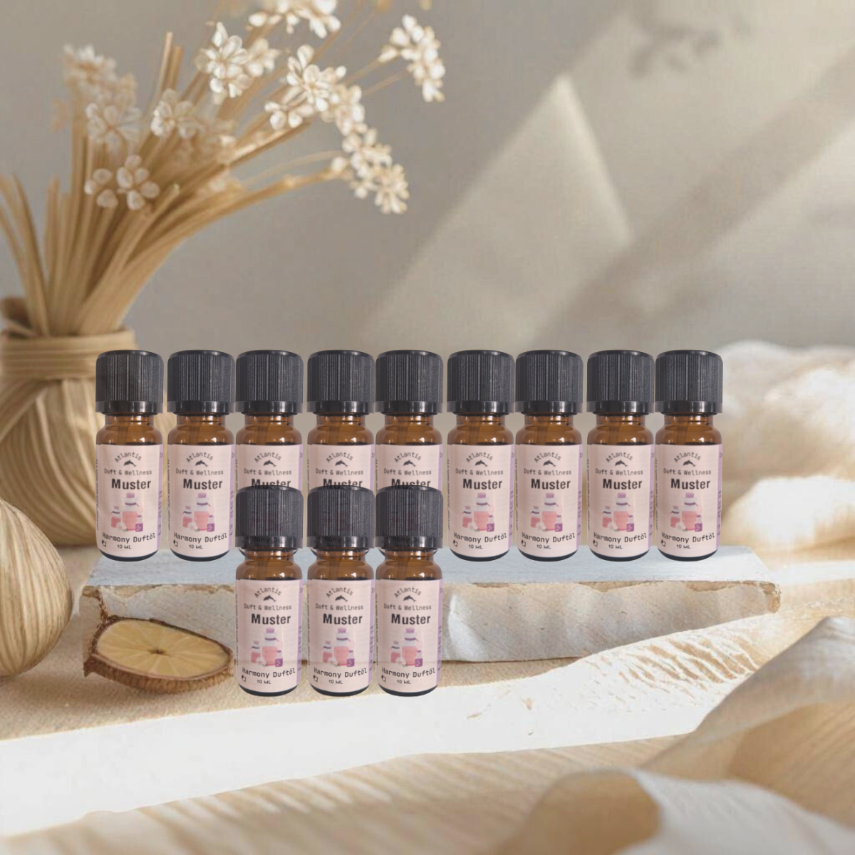 "BLÜTENZAUBER" -Duftöl Set  (12x10ml) | Jasmin, Rose & edle Blütennoten