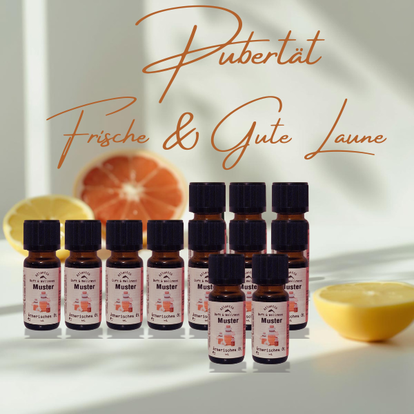 "PUBERTÄT" - Ätherische Öle Set (12x10ml) | Frisch & Gute Laune