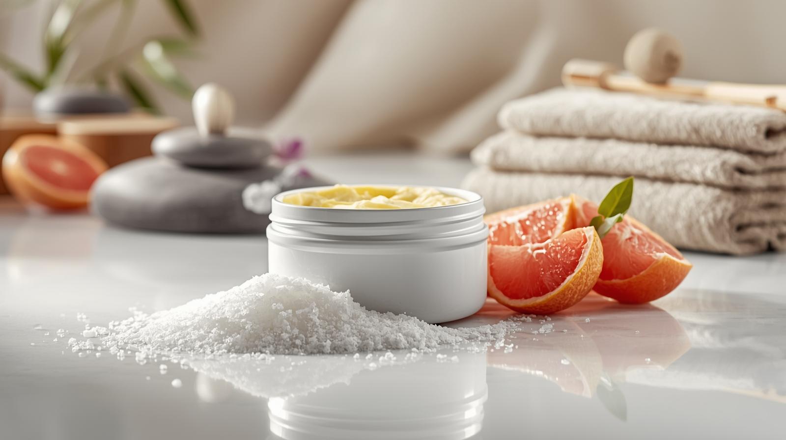 GRAPEFRUIT Sheabutter Peeling | erfrischt, entgiftet, reinigt – Hautpflege pur