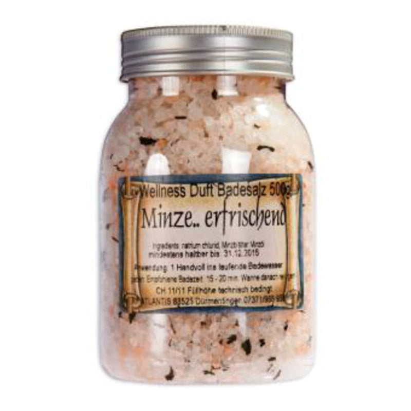 MINZE | Wellness Badesalz mit Blättern | belebend · vitalisierend
