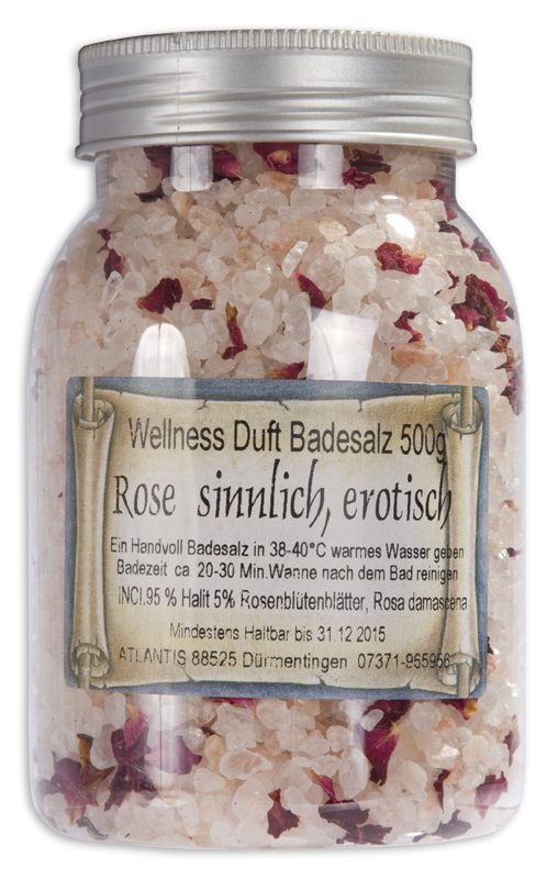 ROSE | Badesalz mit Rosenblüten | für Profis