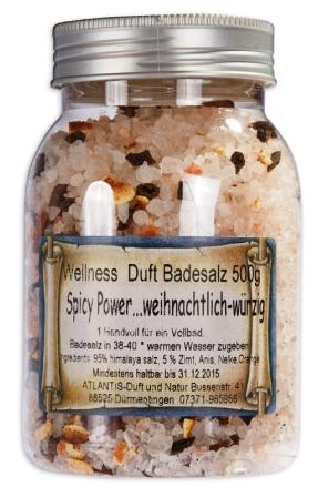 SPICY POWER | Wellness Badesalz | würzig · warm