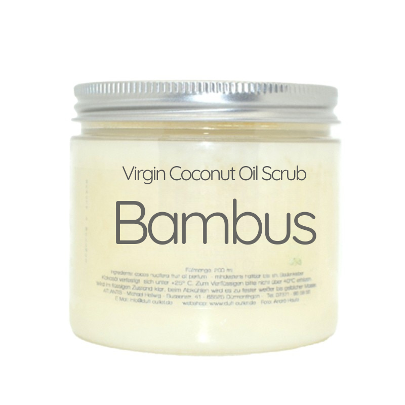 BAMBUS | Virgin Coconut Oil Scrub | Kokosöl-Peeling | Kabinenware (200ml - 5000ml)