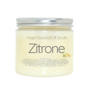 ZITRONE -Virgin Coconut Oil Scrub– Kaltgepresstes Kokosöl-Peeling für zarte Haut 200ml